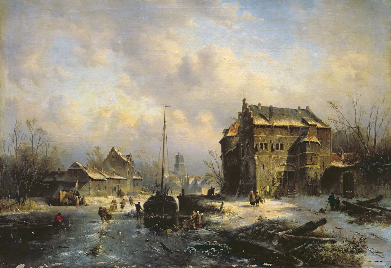 Charles Leickert - Scena Invernale, 1851
